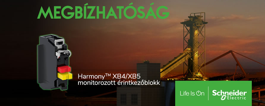 Új Harmony monitorozott érintkezőblokk vészgombokhoz